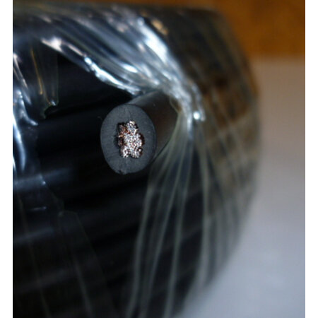 Draad 5 mm2 zwart 30 meter