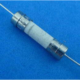 Glaszekering 1,25A 20x5 mm met aansluitdraden
