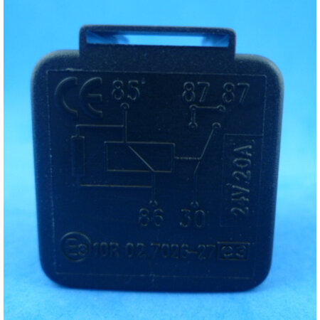 2740 24V relais maak met weerstand