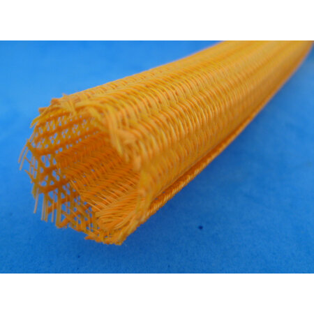 Flexo F6 open gevlochten kous 3/4 - 19 mm oranje
