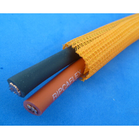 Flexo F6 open gevlochten kous 3/4 - 19 mm oranje