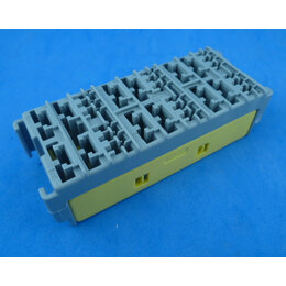 Relaisvoet voor 6 micro relais