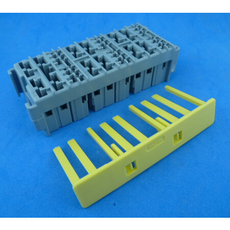 Relaisvoet voor 6 micro relais