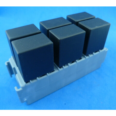 Relaisvoet voor 6 micro relais