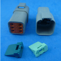 Deutsch DT04-6P + Amphenol AT04-6P