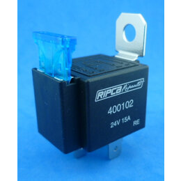 400102 relais maakkontakt 24V-15A met zekering