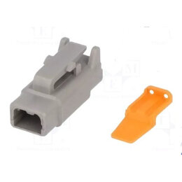 Deutsch DTM06-2S + wedge-lock