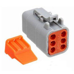 Deutsch DTM06-6S + wedge-lock