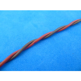 2 x 0,5 mm2 rood-bruin twisted pair