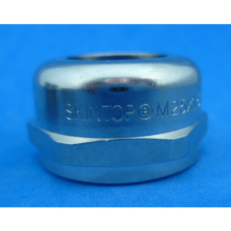 Wartel M25 messing vernikkeld