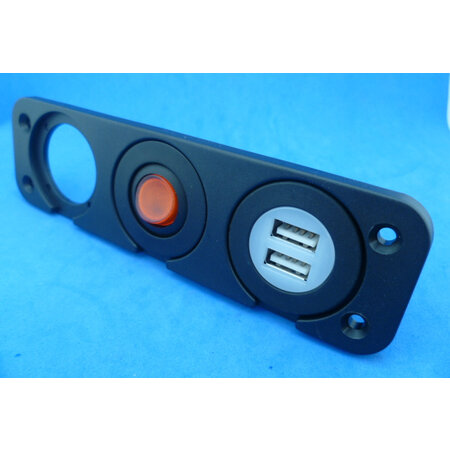 Lege schakelaarhouder voor inbouwraam kort