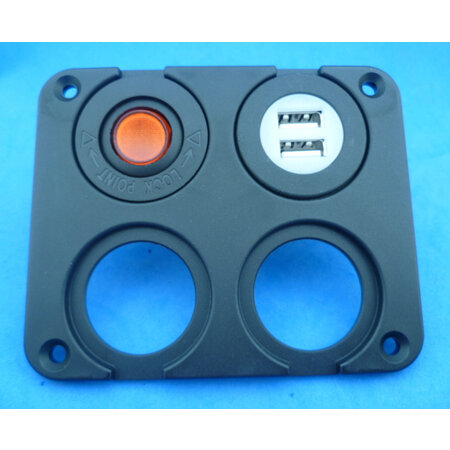 Inbouwraam 4-voudig USB-I-2x2