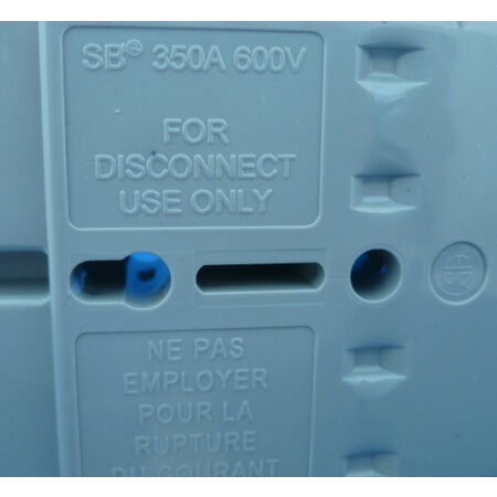 SB350-S Leeg stekkerhuis Anderson grijs