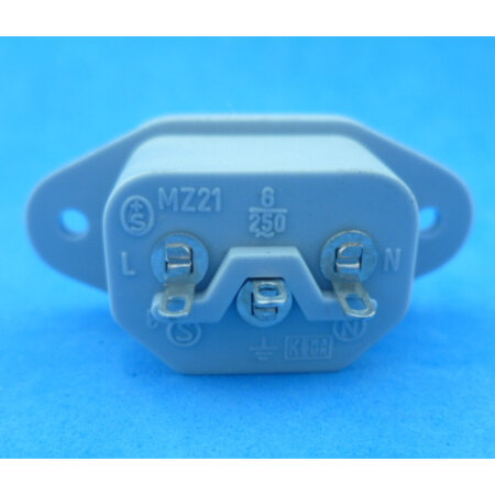 Apparaatstekker chassisdeel 3 polig 230V