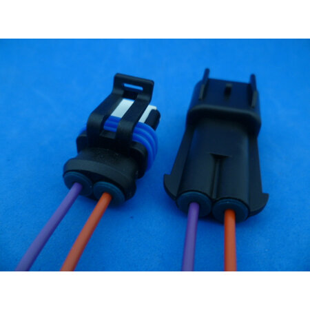 SEAL2B-WV komplete waterdichte stekker 2.8 mm 2 polig