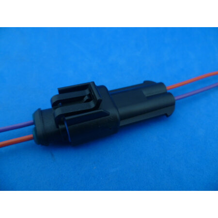 SEAL2B-WV komplete waterdichte stekker 2.8 mm 2 polig