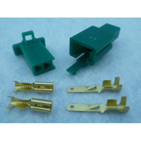 HON2-G stekker 2 polig groen