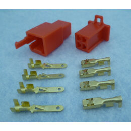 HON4-R stekker 4 polig rood