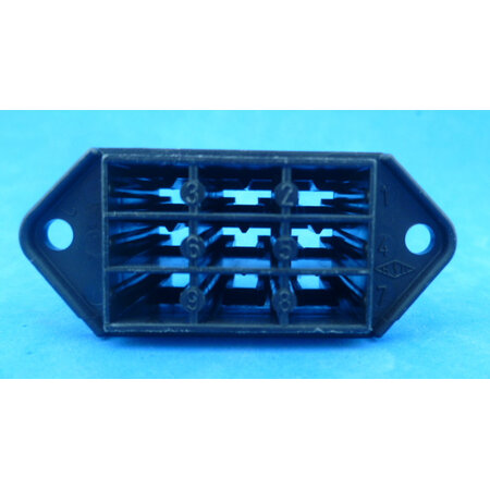 Stekkerblok 9 polig met montageflens