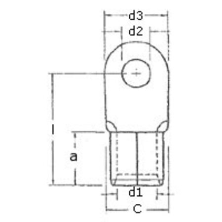 1.25-M5 ring kabelschoen
