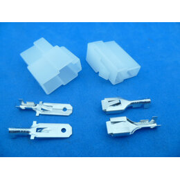 EVQW-2T-1.0  stekkerset 2 polig 1,0 mm2