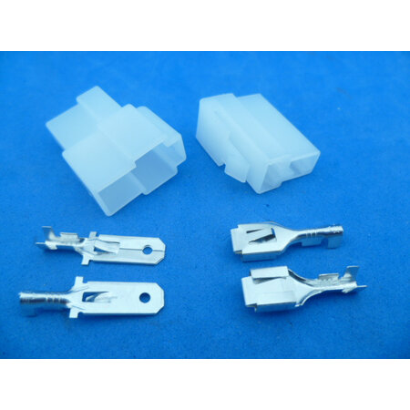 EVQW-2T-1.0  stekkerset 2 polig 1,0 mm2