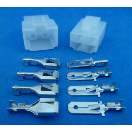 EVQW-4-1.0  stekkerset 4 polig 1,0 mm2