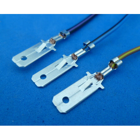 EV-male-2.0  kontakt 6,3 mm 2,0 mm2