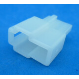 Stekkerhuis 2 polig T-vorm 6,3 mm wit male