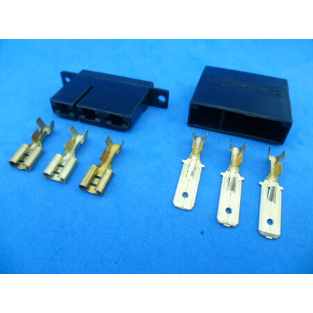 MMC3B-A connector 3 polig zwart