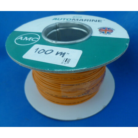 Draad 0,57 mm2 oranje 100 meter