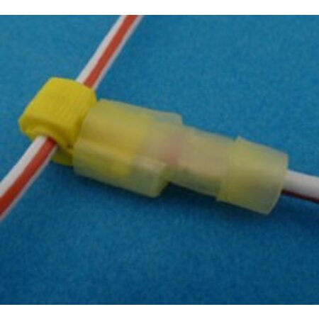 K953 stekker snijverbinder geel