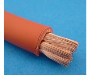 Accu kabel 10mm met kabeloog ROOD