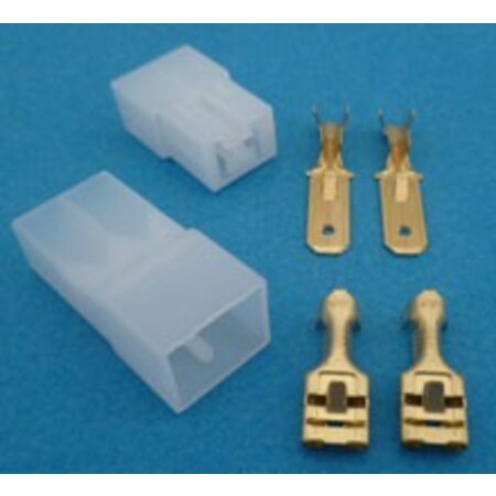 MC2 connector 2 polig transparant