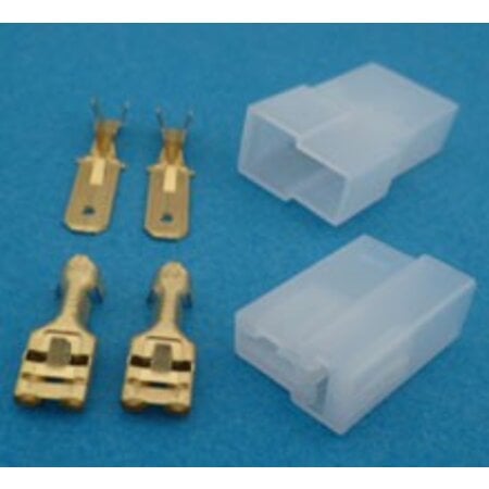 MC2T connector 2 polig transparant