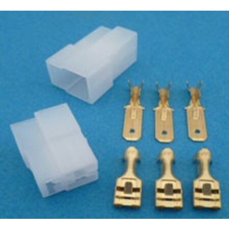 MC3 connector 3 polig transparant