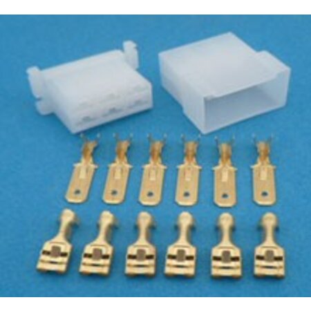 MC6 connector 6 polig transparant