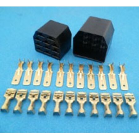 MC11B connector 11 polig zwart
