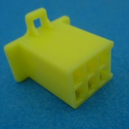 HCF6Y 6 polig geel 10 stuks