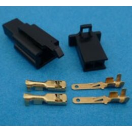 HON2B stekker 2 polig zwart