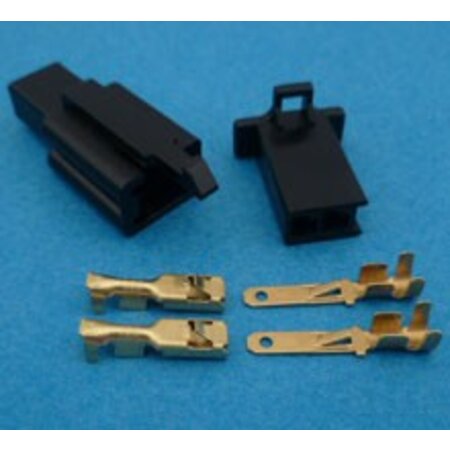 HON2B stekker 2 polig zwart