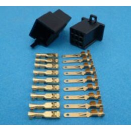 HON9B stekker 9 polig zwart