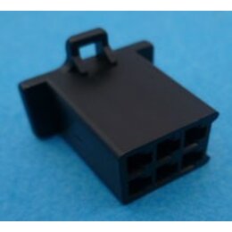 HCF6B 6 polig zwart 10 stuks