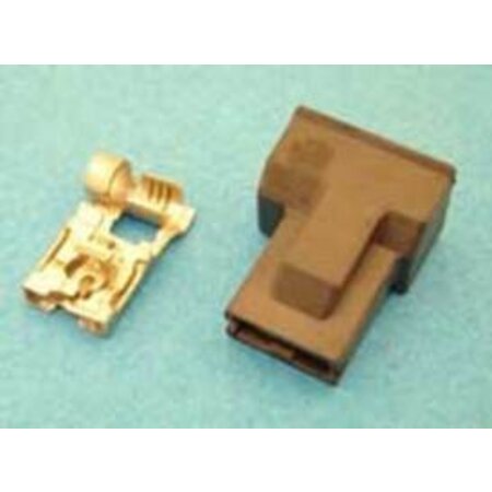 30-147B koplampstekker haaks H1 zwart 1-P