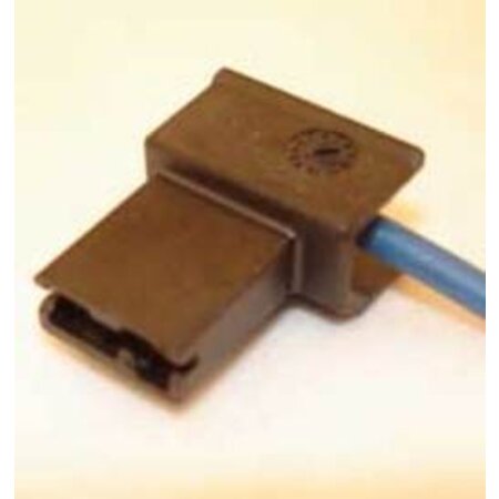 30-147B koplampstekker haaks H1 zwart 1-P