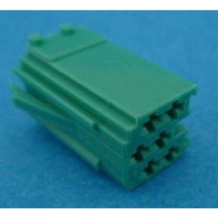 560819 mini ISO stekker 6 polig groen
