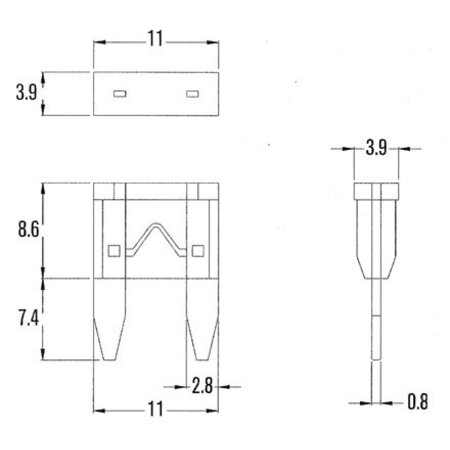 mini steekzekering 30A MIF30