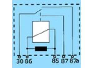 2845R 12V 15/25A wisselkontakt en weerstand