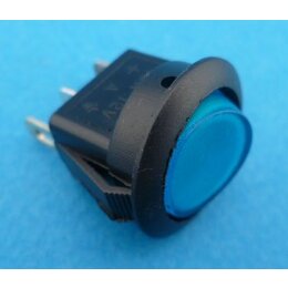 E722 aan/uit blauw verlicht