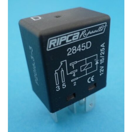 2845D 12V 15/25A wisselkontakt en diode